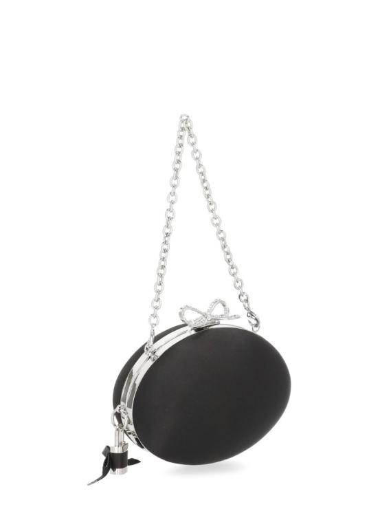 26FW 셀프 포트레이트 클러치/파우치 PF26322BBBLACK SATIN OVALBLACK - SELF PORTRAIT