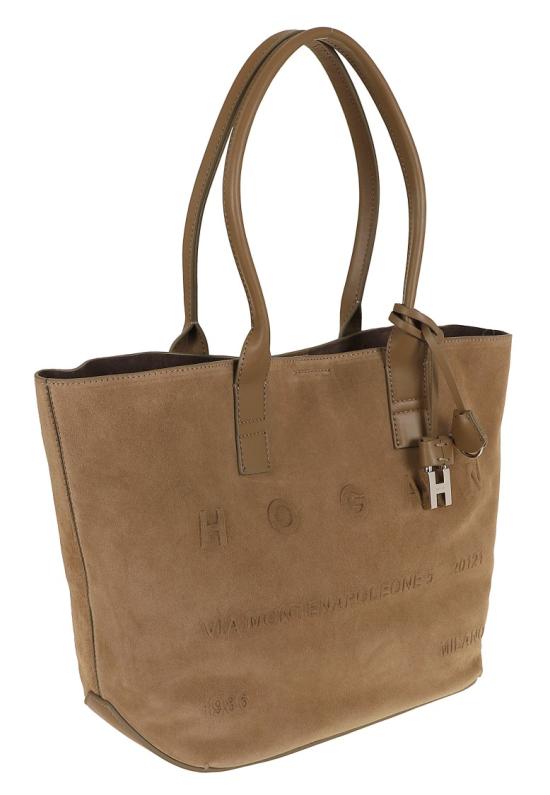 26FW 호간 토트백 KBW01TA0200UGM Brown - HOGAN