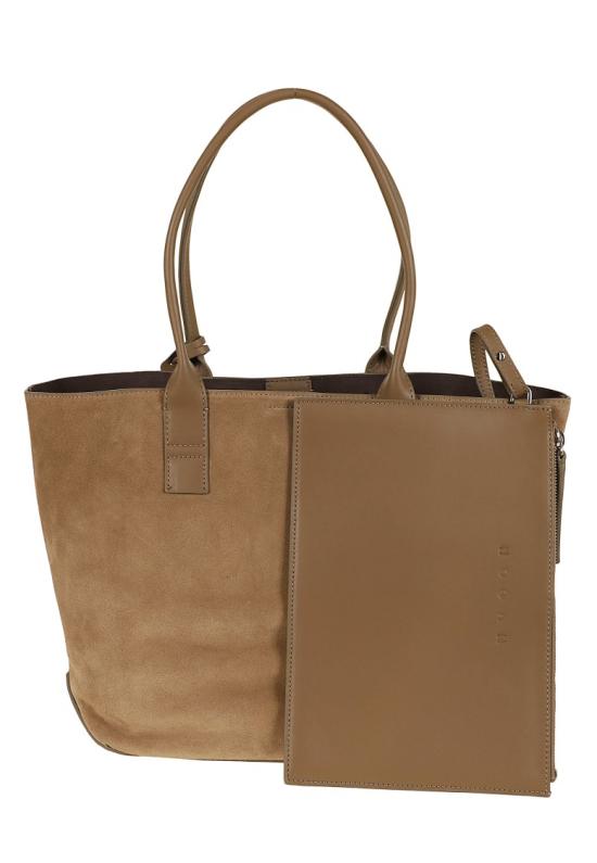 26FW 호간 토트백 KBW01TA0200UGM Brown - HOGAN