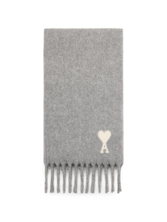 26FW 아미 알파카 아미 드 꾀흐 스카프 USF673 AW0004 095 Grey