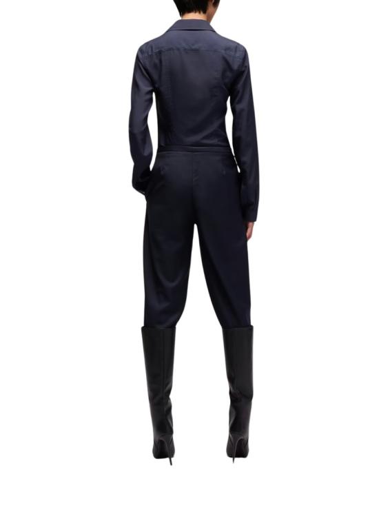 26FW 구찌 실크 포플린 셔츠 실크 포플린 셔츠 A007YM ZAVRW Blue - GUCCI