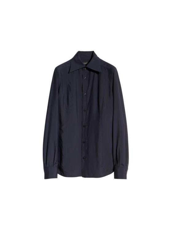 26FW 구찌 실크 포플린 셔츠 실크 포플린 셔츠 A007YM ZAVRW Blue