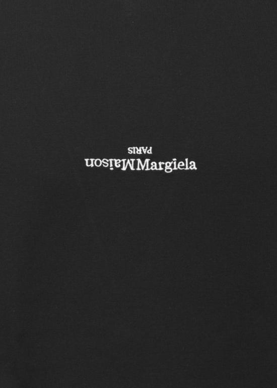 26FW 마르지엘라 로고 코튼 티셔츠 S50GC0736S22816900 Black - MAISON MARGIELA