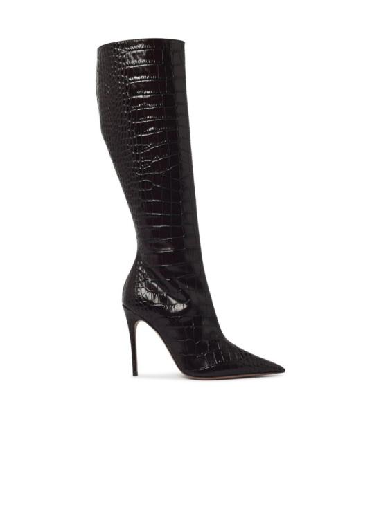 26FW 파리텍사스 부츠 PX2046 XCOCO EMBOSSED CROCO EBANO Black