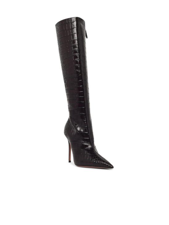 26FW 파리텍사스 부츠 PX2046 XCOCO EMBOSSED CROCO EBANO Black - PARIS TEXAS