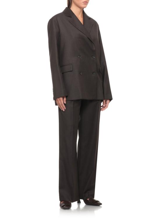 26FW 루루 드 세종 팬츠 SBIRU LDSBROWN MELANGE Black - LOULOU DE SAISON