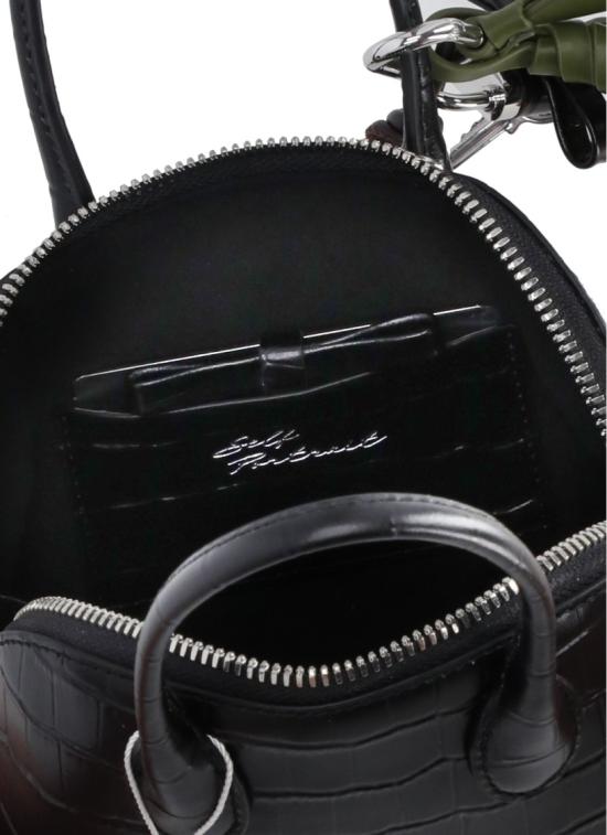 26FW 셀프 포트레이트 가방 PF26316BCROC LEATHER TOASTBLACK Grey - SELF PORTRAIT