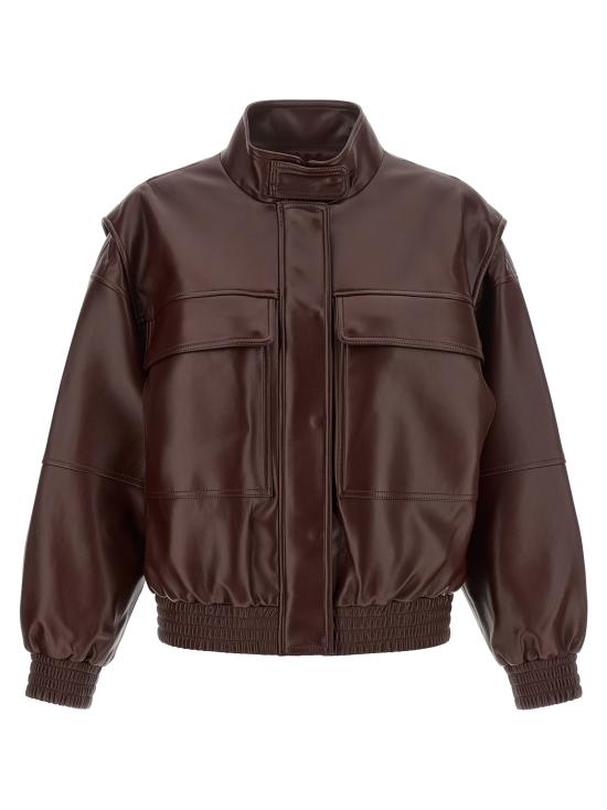 26FW 트윈셋 가죽 자켓 262TT206014057 Brown