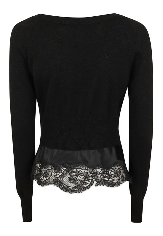 26FW 에르마노 설비노 니트웨어 D492N300 APPYU Black - ERMANNO SCERVINO