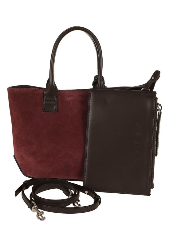 26FW 호간 토트백 KBW01TA4100UGM Burgundy - HOGAN