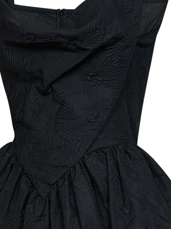  비비안웨스트우드 숏 원피스 비비안 웨스트우드 선데이 플로럴 자카드 미니 드레스 블랙 - VIVIENNE WESTWOOD