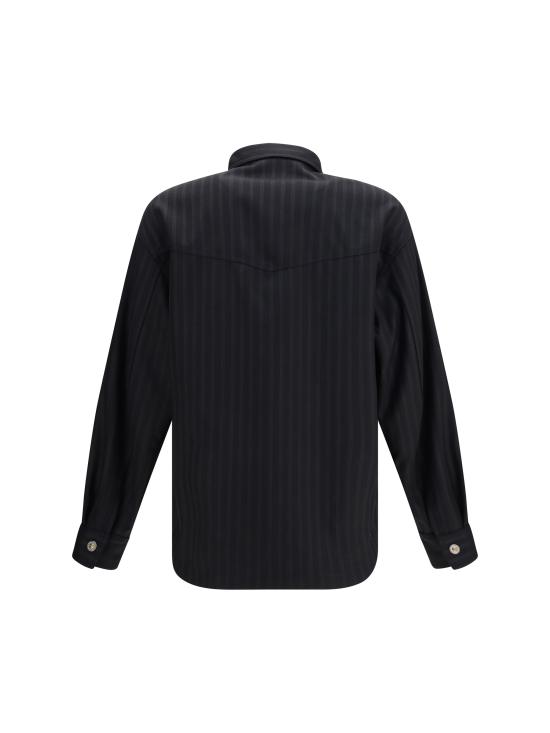 26FW 베르사체 긴팔 셔츠 10268331A19207 1B000 BLACK - VERSACE