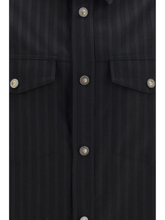 26FW 베르사체 긴팔 셔츠 10268331A19207 1B000 BLACK - VERSACE