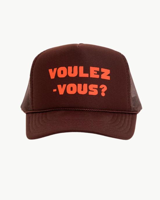  클레어 브이 모자 Clare V. Voulez Vous 트럭 운전사  초콜릿