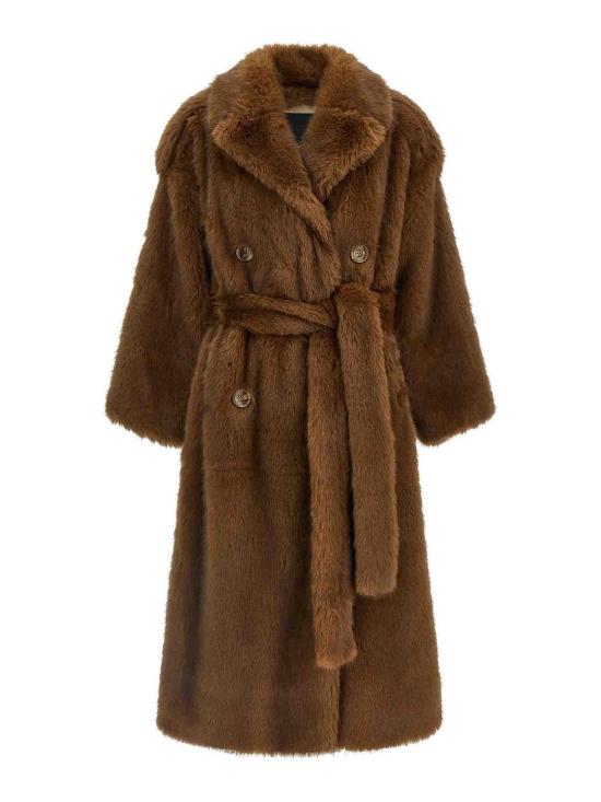 26FW 비비 쿠튀르 무스탕 FARRAHTRENCHMINK BROWN