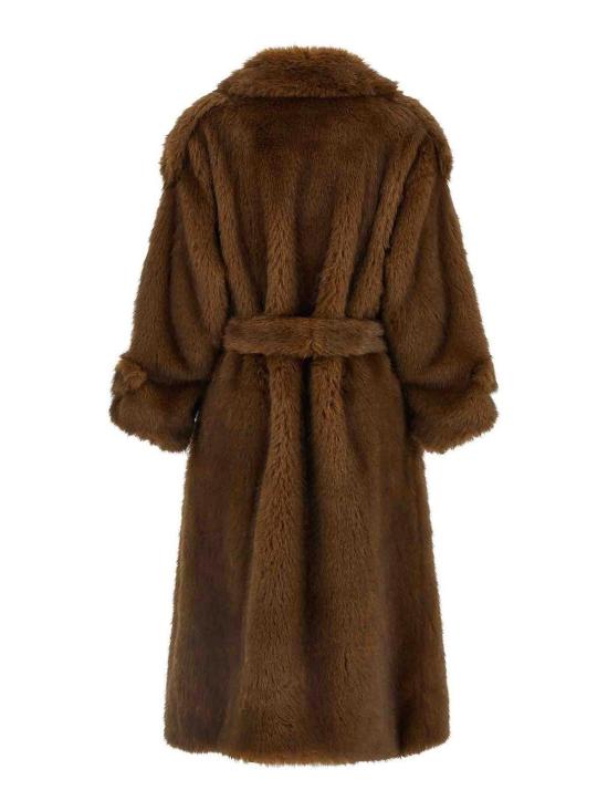 26FW 비비 쿠튀르 무스탕 FARRAHTRENCHMINK BROWN - B&B COUTURE