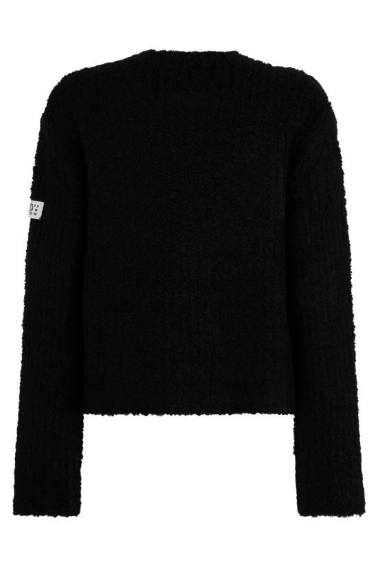  MM6 메종마르지엘라 스웨터 Mm6 메종 마르지엘라 크루넥 크롭  블랙 - MM6 MAISON MARGIELA