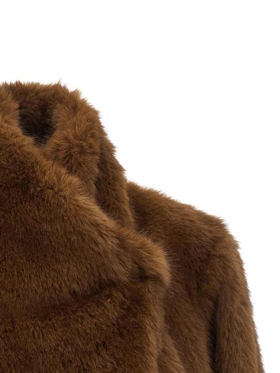 26FW 비비 쿠튀르 무스탕 FARRAHFIRSTJACKETMINK BROWN - B&B COUTURE