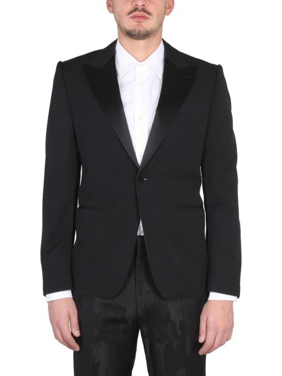  알렉산더 맥퀸 수트 자켓 싱글 브레스트 수트 재킷 블랙 - ALEXANDER MCQUEEN
