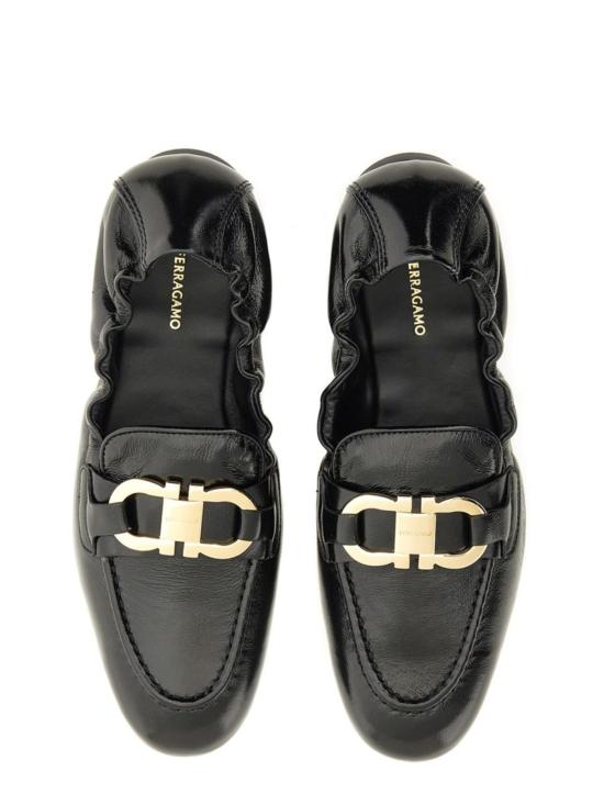  살바토레 페라가모 로퍼 페라가모 램 레더  블랙 - SALVATORE FERRAGAMO