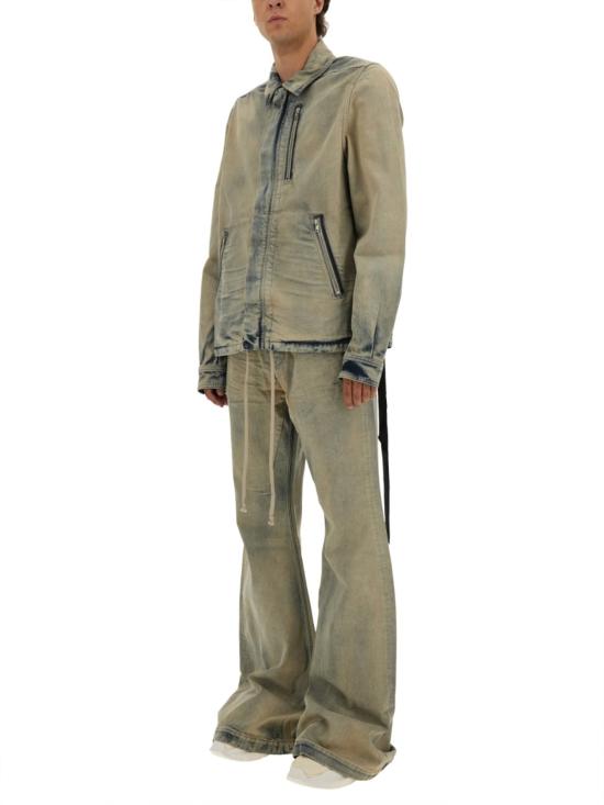  릭 오웬스 데님 자켓 다크셔드 재킷 (히든 지퍼 포함) 데님 코튼 소재 - RICK OWENS