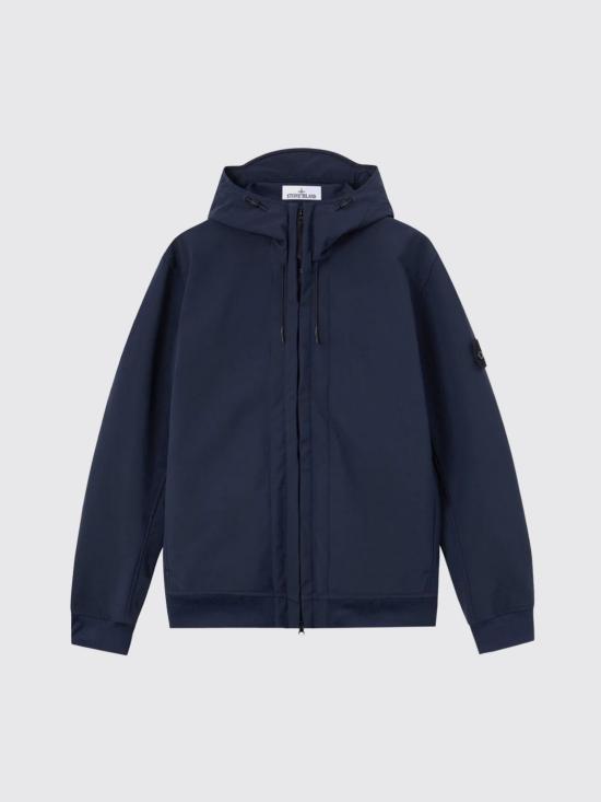 26FW 스톤 아일랜드 소프트 쉘-R_E.다이 테크놀로지 후드 자켓 Q100004S0B22 V0020 Blue - STONE ISLAND