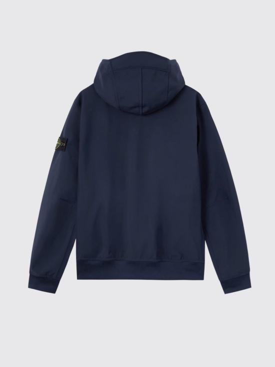 26FW 스톤 아일랜드 소프트 쉘-R_E.다이 테크놀로지 후드 자켓 Q100004S0B22 V0020 Blue - STONE ISLAND