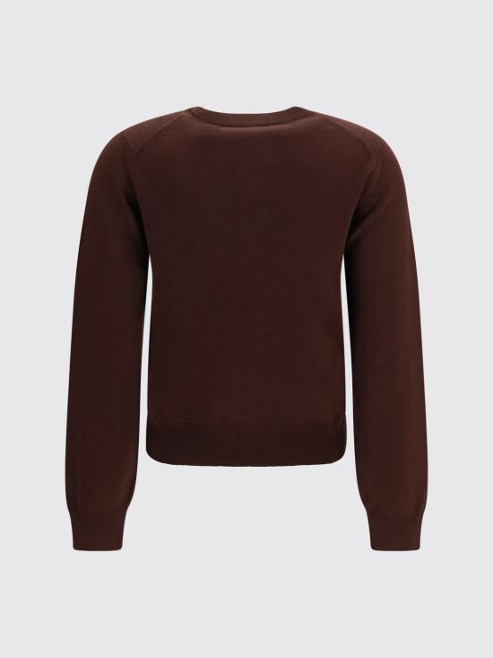 26FW 메종키츠네 베이비 폭스 메리노 레귤러 점퍼 PW00801KT1181 0553 Brown - MAISON KITSUNE