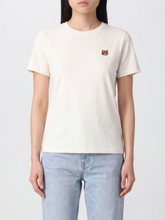 26FW 메종키츠네 폭스 헤드 레귤러 폴로 티셔츠 PW00113KJ7026 0063 Beige