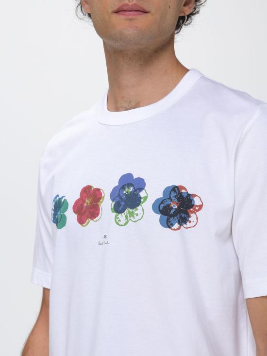 26FW 폴 스미스 반팔 티셔츠 M2R220XWP5851 01 White - PAUL SMITH