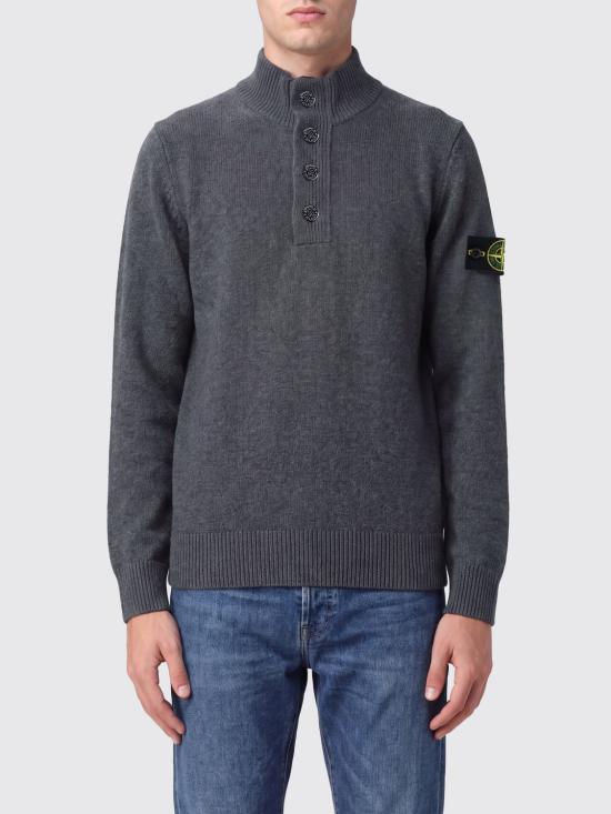 26FW 스톤 아일랜드 램스울 하프집 점퍼 5100040S00A3 V0M62 Grey 1