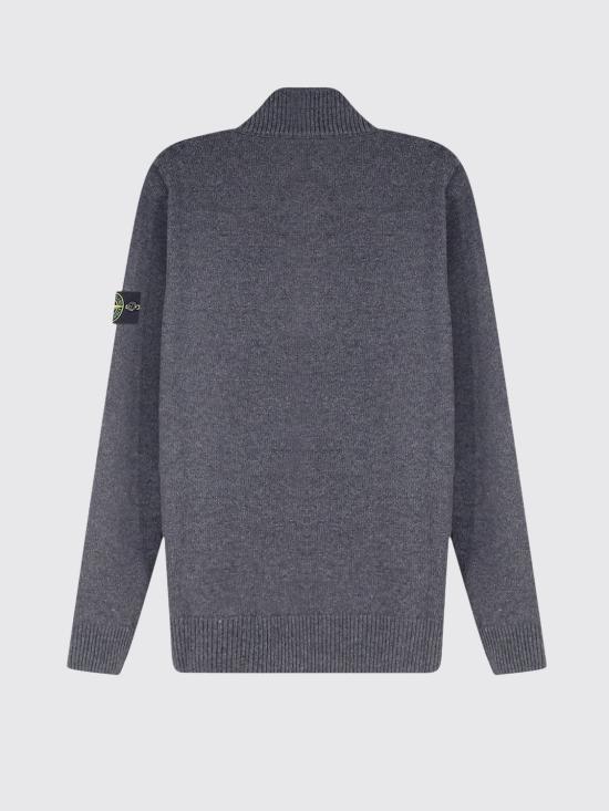 26FW 스톤 아일랜드 램스울 하프집 점퍼 5100040S00A3 V0M62 Grey 1 - STONE ISLAND