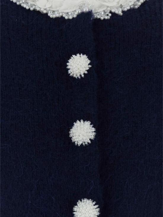 26FW 셀프 포트레이트 스웨터 AW26176TN Navy - SELF PORTRAIT
