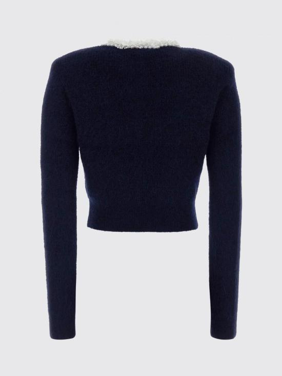 26FW 셀프 포트레이트 스웨터 AW26176TN Navy - SELF PORTRAIT