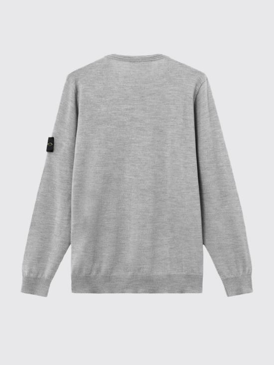 26FW 스톤 아일랜드 라이트 RWS 퓨어 울 크루넥 스웨트셔츠 5100071S00C4 V0M49 Grey - STONE ISLAND