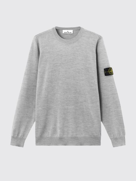 26FW 스톤 아일랜드 라이트 RWS 퓨어 울 크루넥 스웨트셔츠 5100071S00C4 V0M49 Grey - STONE ISLAND