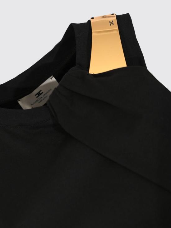 26FW 엘리자베타프랜치 탑 CN00166E2 110 Black - ELISABETTA FRANCHI