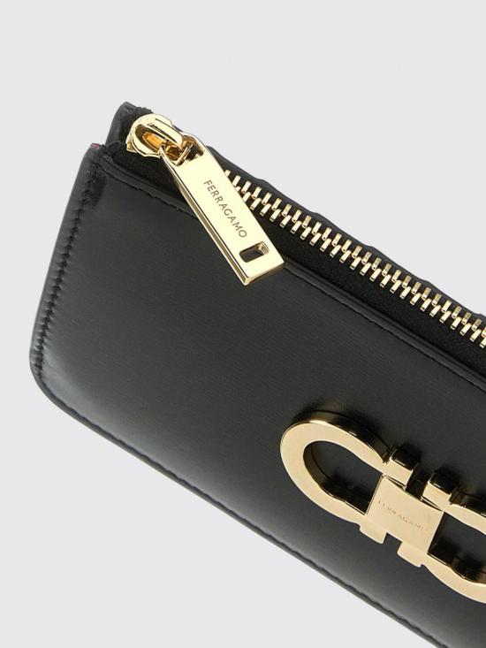 26FW 살바토레 페라가모 간치니 카드지갑 220629 770767 Black - SALVATORE FERRAGAMO
