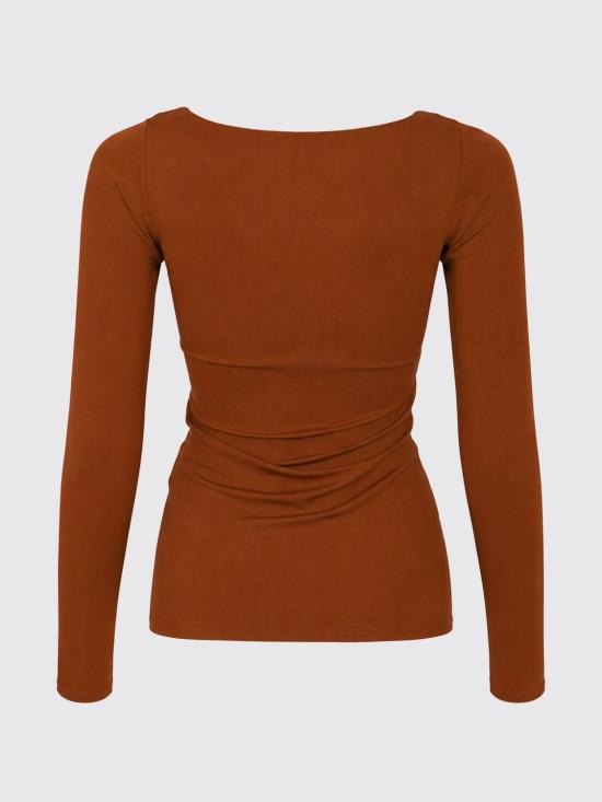 26FW 엘리자베타프랜치 탑 MD00567E2 FK3 Brown - ELISABETTA FRANCHI