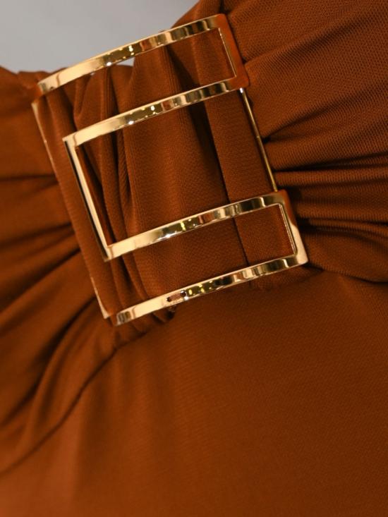 26FW 엘리자베타프랜치 탑 MD00567E2 FK3 Brown - ELISABETTA FRANCHI