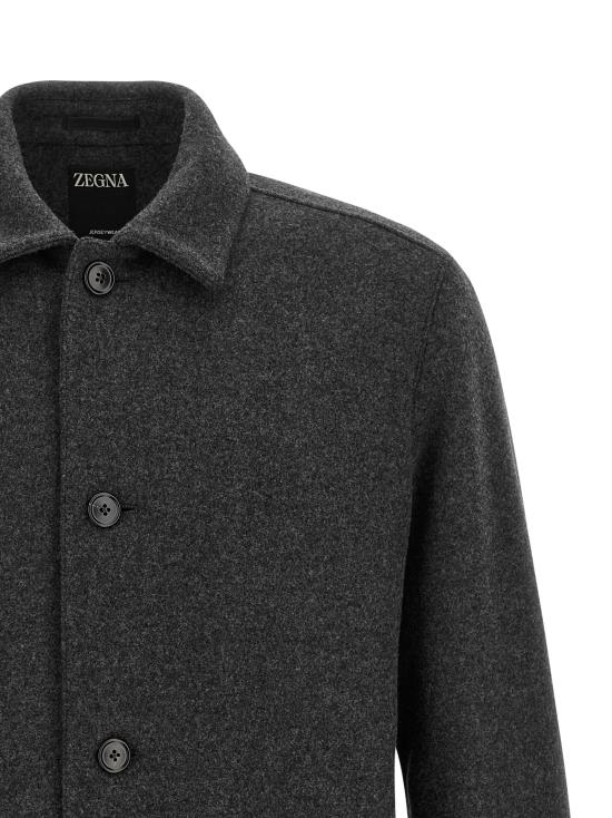 26FW 에르메네질도제냐 긴팔 셔츠 450C11A41DHAQ07 Gray - ERMENEGILDO ZEGNA