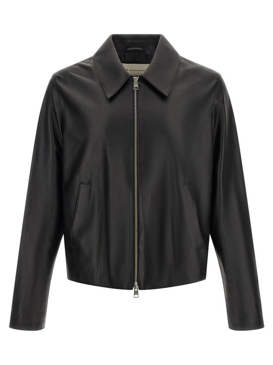 26FW 아미 가죽 자켓 HJK954LH0068001 Black