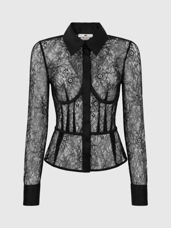 26FW 엘리자베타프랜치 셔츠 CA17966E2 110 Black - ELISABETTA FRANCHI