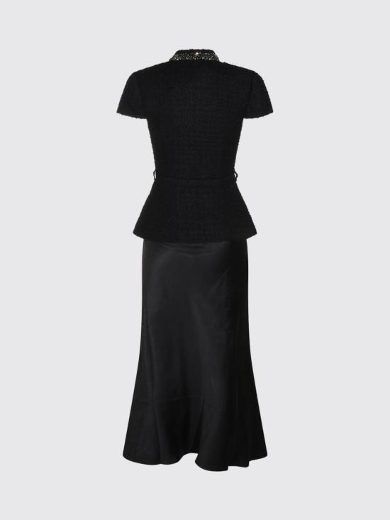 26FW 셀프 포트레이트 롱 원피스 AW26053MA B Black - SELF PORTRAIT