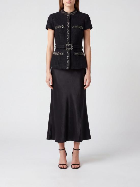 26FW 셀프 포트레이트 롱 원피스 AW26053MA B Black