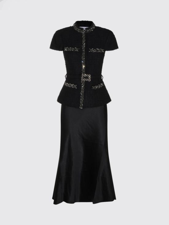 26FW 셀프 포트레이트 롱 원피스 AW26053MA B Black - SELF PORTRAIT