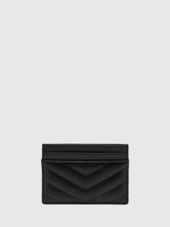 26FW 생로랑 카산드라 마틀라세 카드 케이스 423291BOW02 1000 Black - SAINT LAURENT