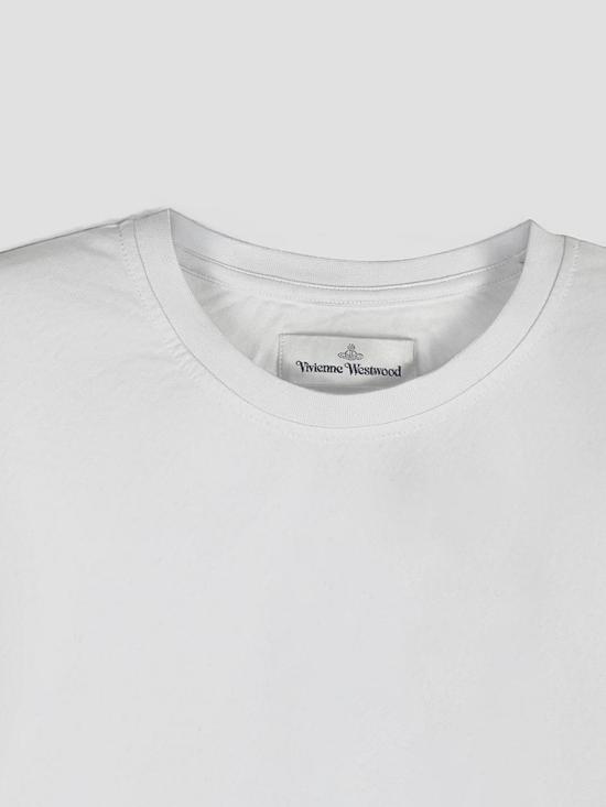 26SS 비비안웨스트우드 반팔 티셔츠 3G01004QJ001M A401 White - VIVIENNE WESTWOOD
