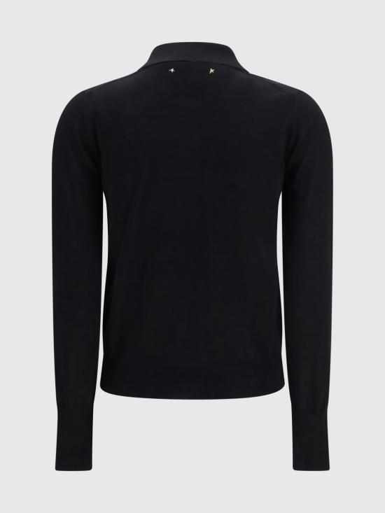 26FW 골든구스 폴로 티셔츠 GWP01354P00104190100 Black - GOLDEN GOOSE