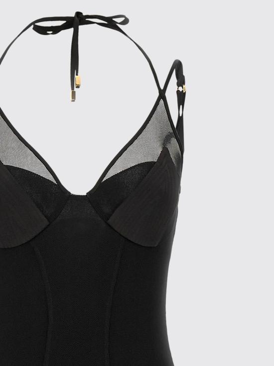 26FW 엘리자베타프랜치 롱 원피스 ABR1466E2 110 Black - ELISABETTA FRANCHI